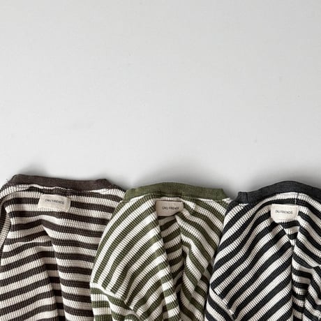 onu/18. waffle man-to-man BABY(12M)-XL(6-7Y)