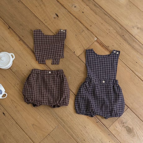 bebeholic/43. coocoo overalls suit S(3-6M)-XL(18-24M)