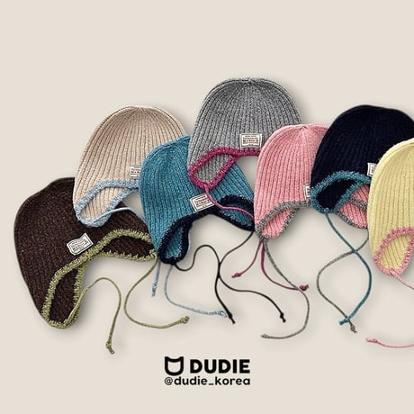 dudie/34. line knit hat FREE(48CM-52CM)