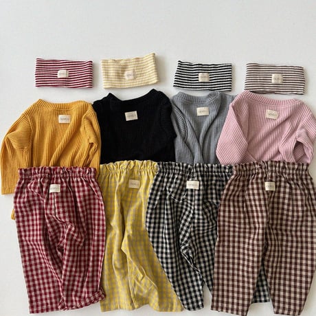 aosta/54. [Caramel??Check Pants]?? S-2XL