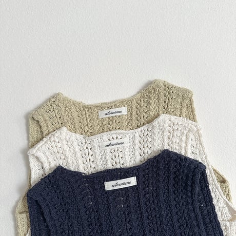 atomeme/11. Coco Knit Vest S-XL