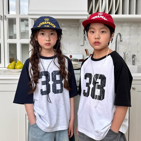 matilda/53. 38 two color raglan T-shirt 5-13