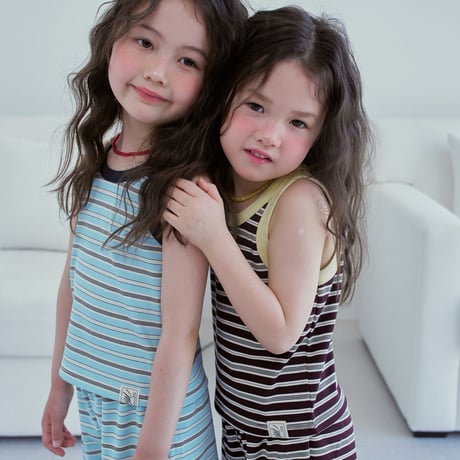 mollybin/16. soda two color sleeveless XS-XL
