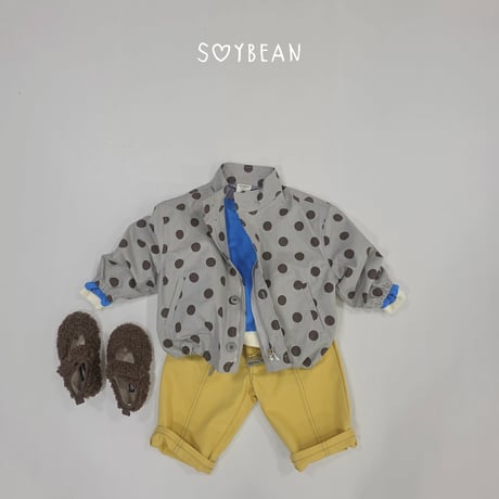soybean/132. plan ) loose fit dot jacket XS-XL