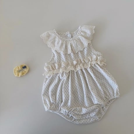 aiai/19. dot fril romper S(6M-2Y)-XL(4-5Y)