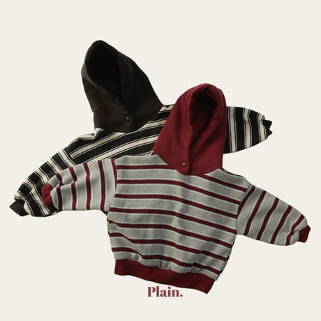 plain/21. tok tak hood T-shirt XS-XL