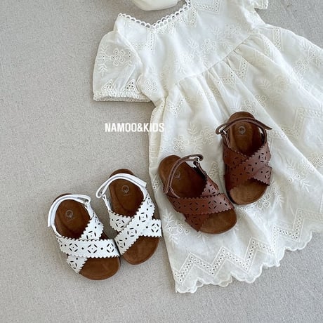 namoo/9. cream sandal 140-220