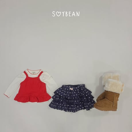 soybean/19. plan ) fril rayerd sleeveless XS-XL