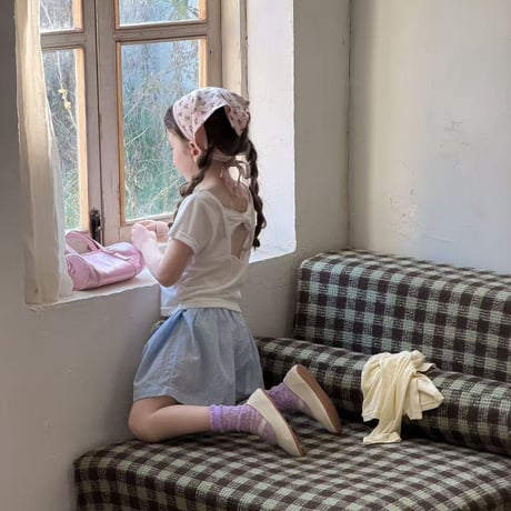 aiai/88. bear ribbon T-shirt 90-130