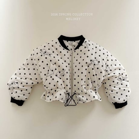 melikey/104. rabbit shirring bomber jacket XS-XL