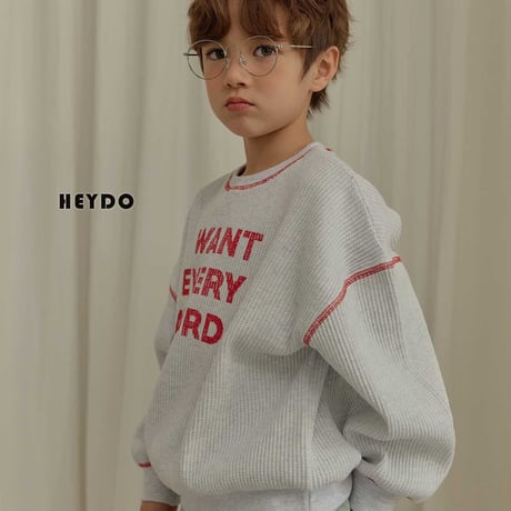 heydo/41. waffle man-to-man S-XL