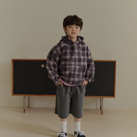 heydo/88. vintage check windbreaker JS-JL