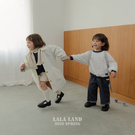 lalaland/18. waffle two color man-to-man XS-XL