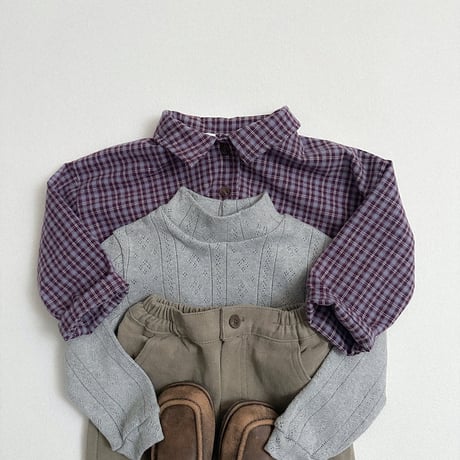minirobe/15.  Lia Check Shirt  S-XL