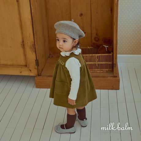 milkbalm/18. picot fril T-shirt XS-XL