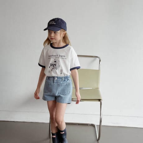 momoann/37. pocket short denim  15SIZE
