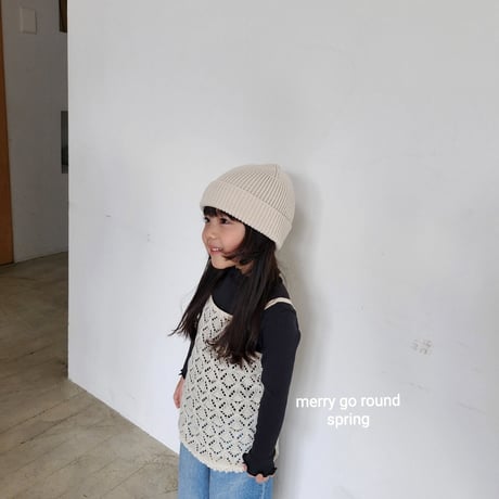 merrygoround/35. lace long sleeveless XS-2XL