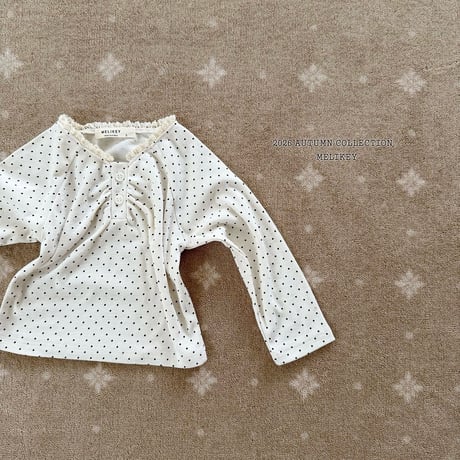 melikey/8. dot shirring T-shirt JS-JM