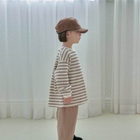 thebeige/12. Waffle long sleeve T XXS-L