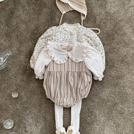 bebeholic/17. leaf collar suit S(3-6M)-L(12-18M)