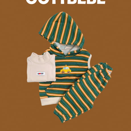 oottbebe/28. kids auto hood updown set XS(0-1Y)-XL(4-5Y)
