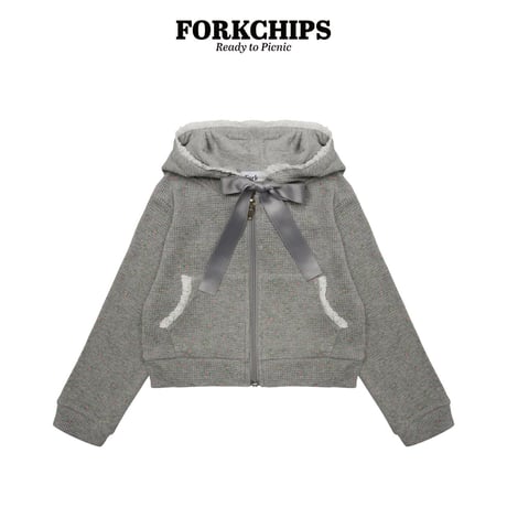 forkchips/66. daisy hood zipup M-XL