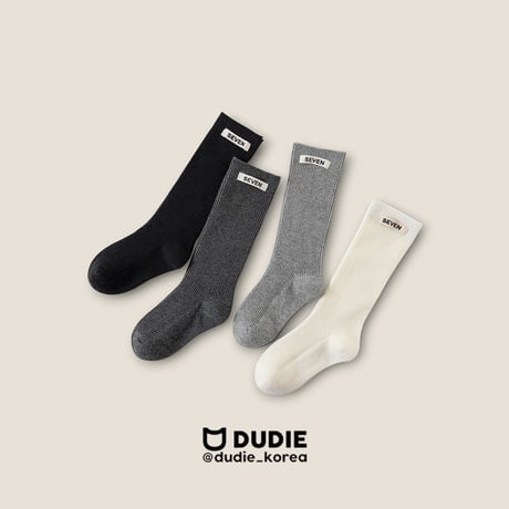 dudie/39. seven four knee socks S(120-150)-XL(210-230)