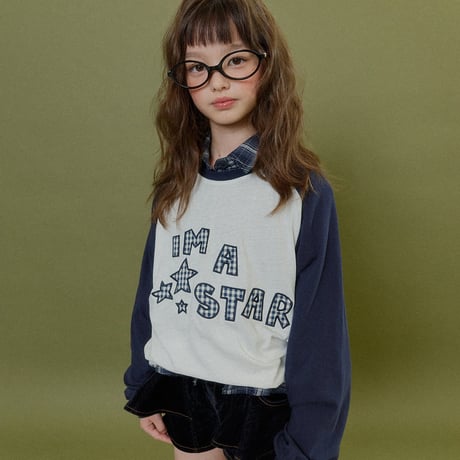 forkchips/37. star raglan T-shirt JS-JXL