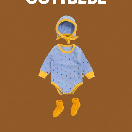 oottbebe/14. Triangle rectangle suit bonnet set S(0-6M)-M(6-12M)