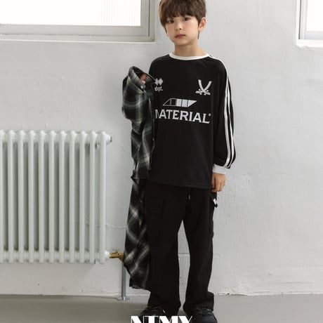 nicetomeetyou/28. ( jersey ) block T-shirt JS-JL
