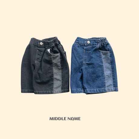 middlename/49. two color denim pants S-XL