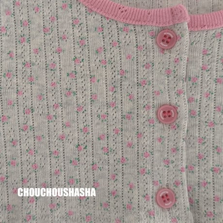 chouchoushasha/25. Flower Cardigan Set SET XS-XL