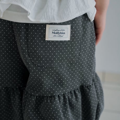 mollybin/9. wide shirring pants ADULT