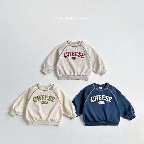 vividi/128. cheese stitch man-to-man JS-JM