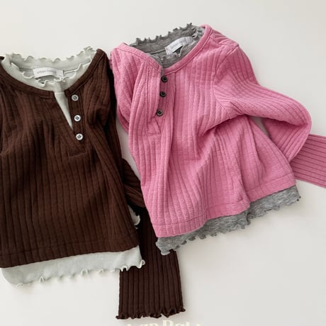 urbanrabbit/43. Layered Henley Tee JS-JM