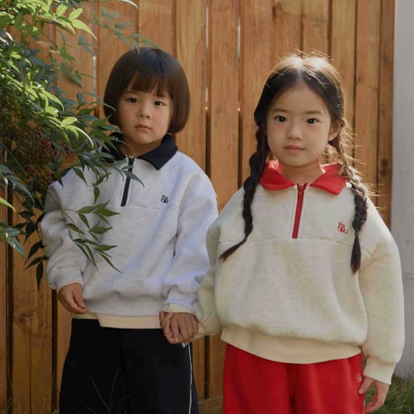 fromi/54. Preppy Half-Zip Set JS-JM
