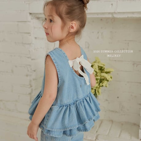 melikey/63. ribbon kangkang sleeveless blouse XS-XL