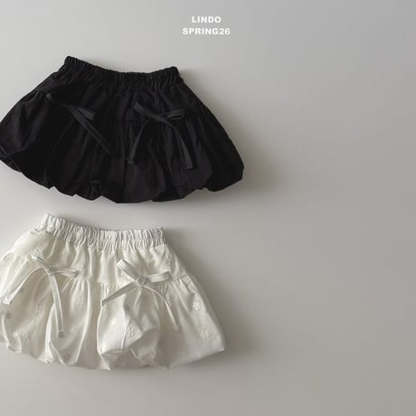 lindo/45. flower embroidery bullon skirt XS-XL