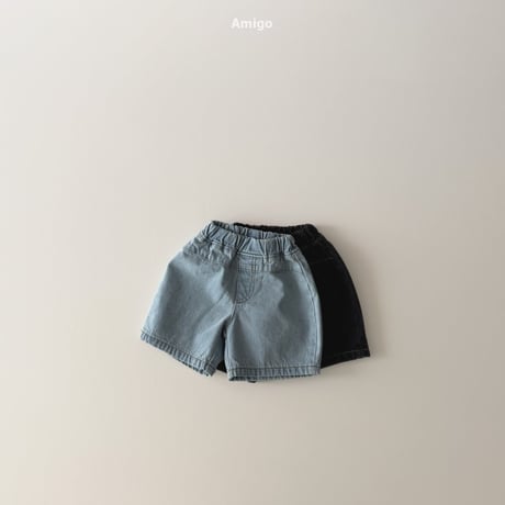 amigo/25. 6bu wide denim pants XS-XL