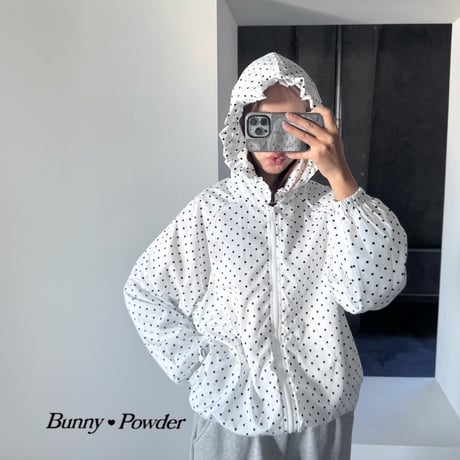 bunnypowder/33. fril hood jumper ADULT