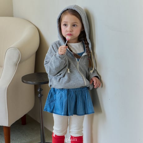 plain/9. denim flare one-piece XS-XL