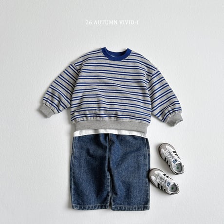 vividi/100. multi two color dangara man-to-man JS-JM