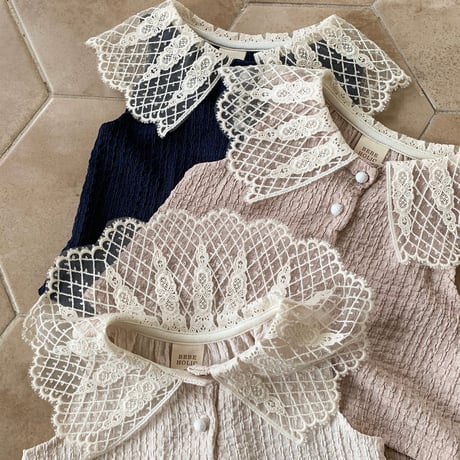 bebeholic/39. poppy collar T-shirt S(3-6M)-L(12-18M)