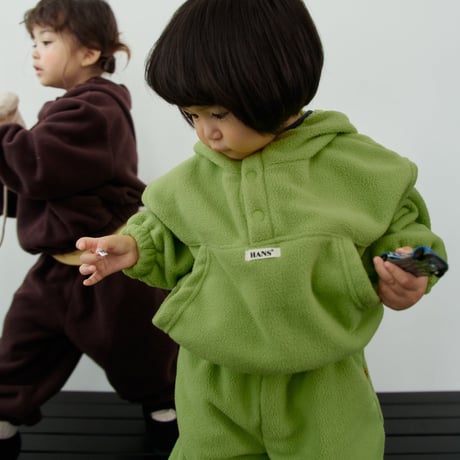 hans/22. fleece pocket zipup XXS-JS