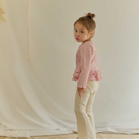 melikey/56. two two fril cardigan JS-JM