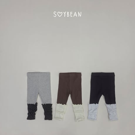 soybean/88. plan ) dot leg  warmer leggings XS-XL