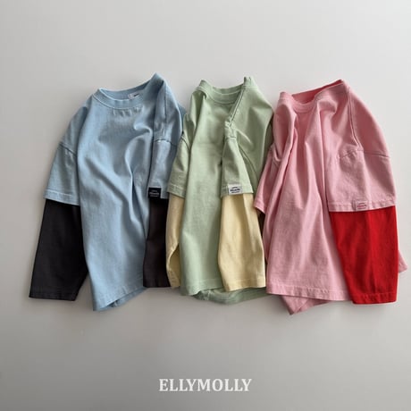 ellymolly/35. kaka two color T-shirt 5-11