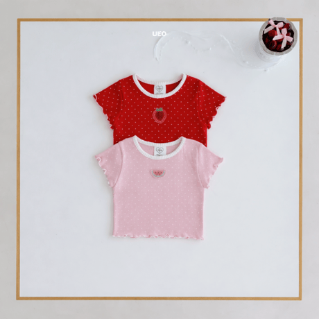 ueo/24. cherry T-shirt S-XL