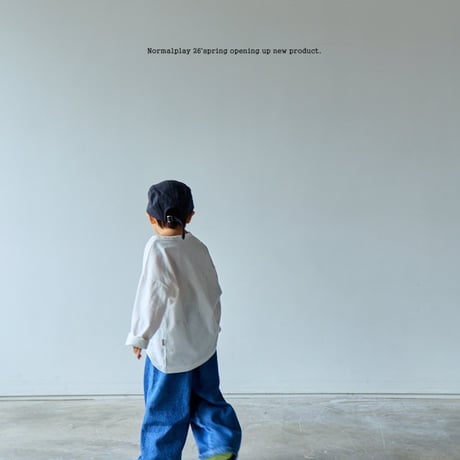 normalplay/77. good morning single long sleeve ( season plan ) T-shirt 12M-XL