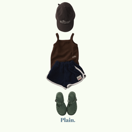 plain/14. hello waffle sleeveless XS-XL